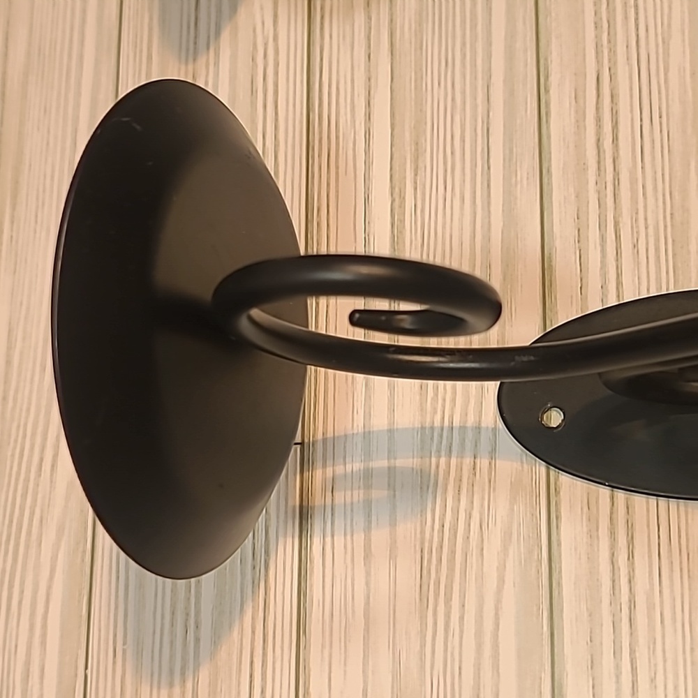 Metal black wall candle holders - Picture 6 of 6